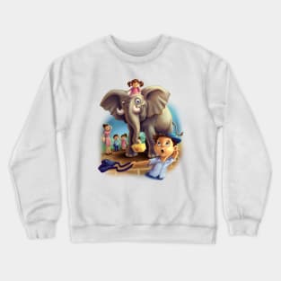 Little Girl's Elephant Pet Crewneck Sweatshirt